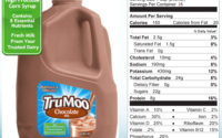 Chocolate milk nutrition facts trumoo