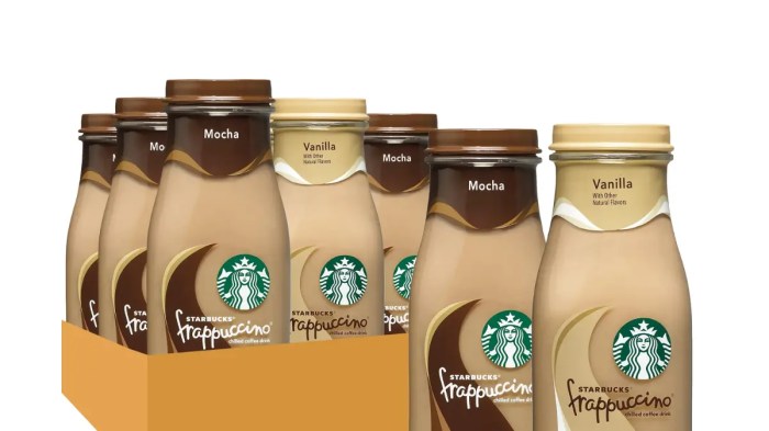 Starbucks frappuccino bottle nutrition facts