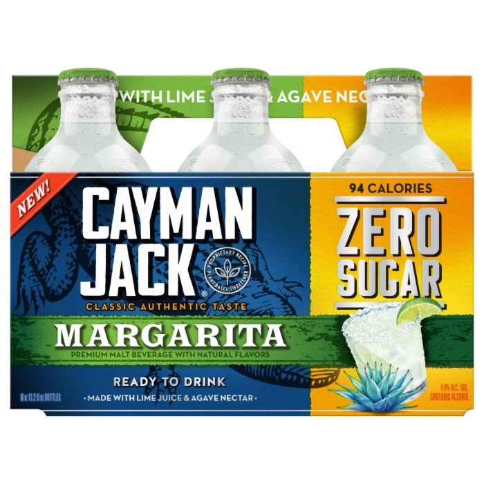 Cayman jack zero sugar margarita nutrition facts