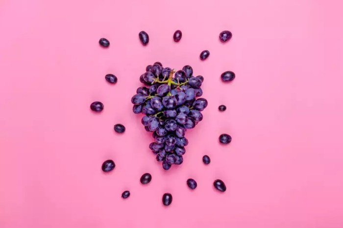 Black grapes nutrition facts 100g