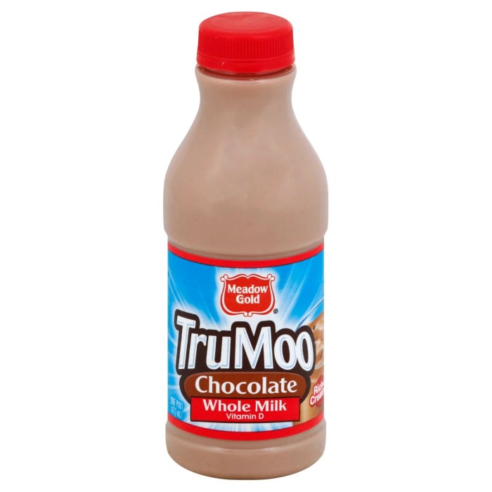 Chocolate milk nutrition facts trumoo