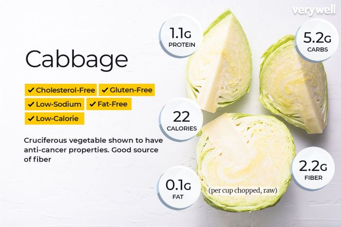 Cabbage nutrition facts 1 cup