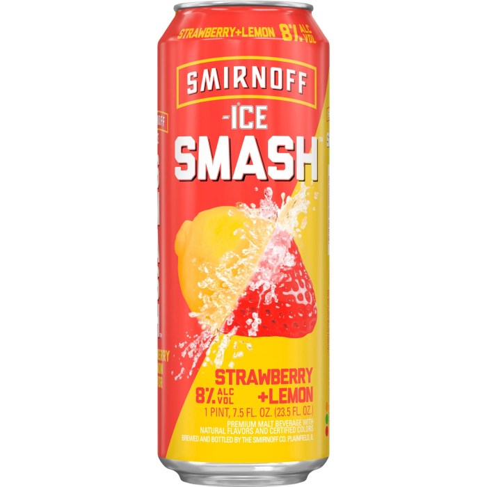 Smirnoff ice smash nutrition facts