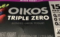 Oikos mixed berry yogurt nutrition facts